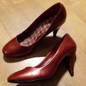 Candy apple red high heels